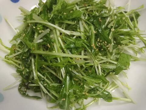 簡単　水菜のサラダ